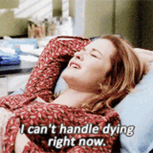 Greys Anatomy April Kepner GIF - Greys Anatomy April Kepner I Cant Handle Dying Right Now GIFs