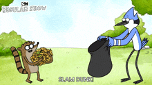 Slam Dunk Mordecai GIF - Slam Dunk Mordecai Rigby GIFs