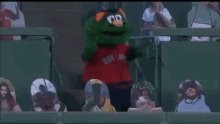 boston red sox wally the green monster dancing dance red sox win