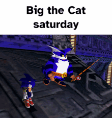 Big The Cat Saturday GIF - Big The Cat Saturday Sonic GIFs