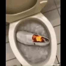 Shoe On Fire In Toilet GIF - Shoe On Fire In Toilet GIFs