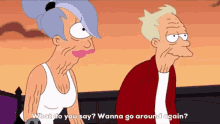 Futurama Fry And Leela GIF - Futurama Fry And Leela Fry GIFs
