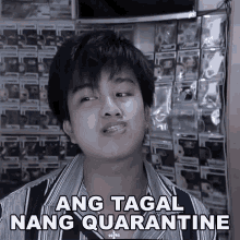 Ang Tagal Nang Quarantine Junell Dominic GIF - Ang Tagal Nang Quarantine Junell Dominic Sobrang Tagal Nang Quarantine GIFs