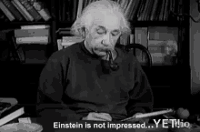 Not Impressed Einstein Is Not Impressed GIF