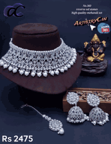 Artistryc Artificial Jewellery GIF - Artistryc Artificial Jewellery Necklace Set GIFs
