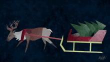 Reindeer Christmas GIF - Reindeer Christmas Sleigh GIFs
