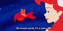 The Little Mermaid Sebastian GIF - The Little Mermaid Sebastian The Human World GIFs