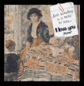 a note that says just sending u a note to say