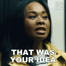 That Was Your Idea Aaliyah Marlow GIF - That Was Your Idea Aaliyah Marlow Tales GIFs