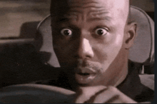 a man with a surprised look on his face