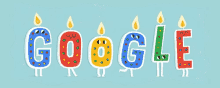 Birthday Candles Happy Birthday Google GIF - Birthday Candles Happy Birthday Google GIFs