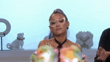 Ariana Grande Glasses GIF - Ariana Grande Glasses Fallontonight GIFs