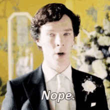 Sherlock Nope GIF - Sherlock Nope Benedict Cumberbatch GIFs