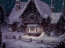 Merry Christmas Snow GIF - Merry Christmas Snow Cabin GIFs