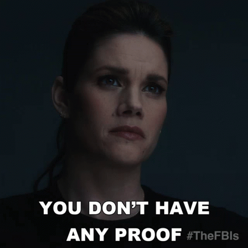 You Dont Have Any Proof Maggie Bell GIF - You Dont Have Any Proof Maggie Bell Missy Peregrym The Fbis GIFs