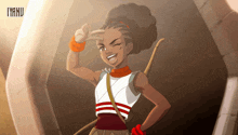 a cartoon drawing of a girl with the word iyanu on the bottom