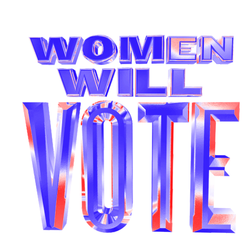 Women Will Vote Women Sticker - Women Will Vote Women Woman Stickers