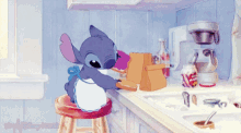 Desayuno Stitch GIF - Desayuno Stitch Almuerzo GIFs