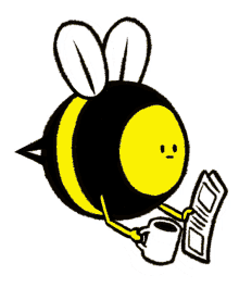 bee flying bee busy bee coffee time coffee break
