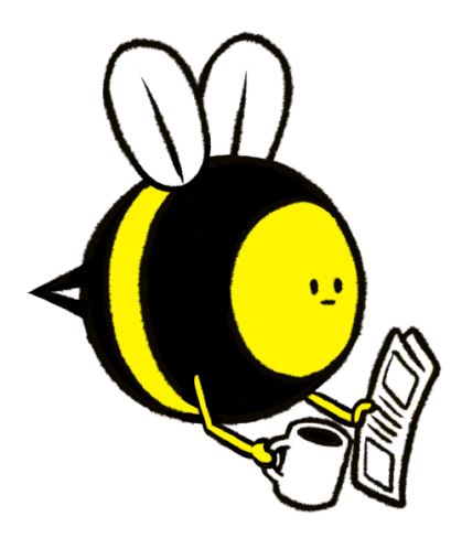 Bee Flying Bee Sticker - Bee Flying Bee Busy Bee Stickers