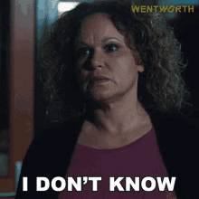 I Dont Know Rita Connors GIF - I Dont Know Rita Connors Wentworth GIFs