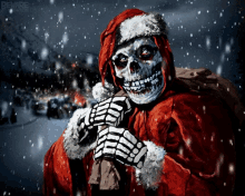 Santa Skeleton GIF
