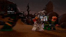 a screenshot of a video game with evil aimz on the screen