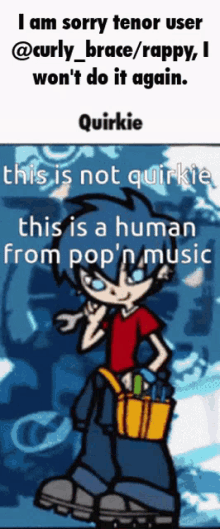 quirkie popn music i have learned my lesson
