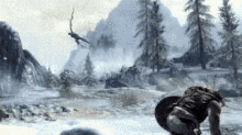 Crashing Dragon - The Elder Scrolls V: Skyrim GIF - Skyrim GIFs