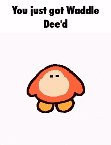 Kirby Waddle Dee GIF - Kirby Waddle Dee Dance GIFs
