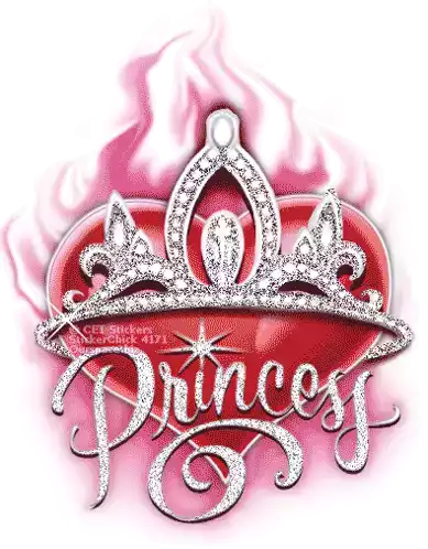 Princess Spoiled Sticker - Princess Spoiled Brat Stickers