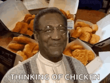 Thinking Of Chicken Bill Cosby GIF - Thinking Of Chicken Bill Cosby Chicken Nuggets GIFs