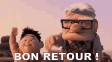 Bon Retour GIF - Bon Retour Up Bye GIFs