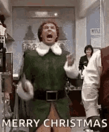 Merry Christmas Elf Movie GIF - Merry Christmas Elf Movie Excited GIFs