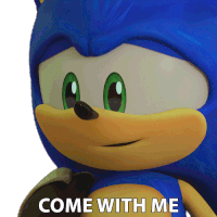 Come With Me Sonic The Hedgehog Sticker