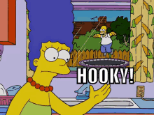 Homer Is Playing Hooky On His Trampoline GIF - Trampoline Homer Simpson Playing Hooky GIFs