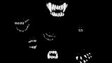 anxiety monster laughing evil fangs vampire