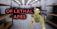 a video game called of lethal apes has a monkey on the cover
