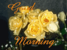 Flowers Good Morning GIF - Flowers Good Morning Yellow Roses GIFs