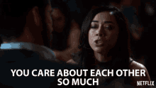 You Care About Each Other So Much Aimee Garcia GIF - You Care About Each Other So Much Aimee Garcia Ella Lopez GIFs