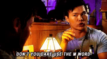 The Librarians Dont You Dare GIF - The Librarians Dont You Dare M Word GIFs