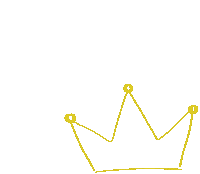Princess Crown Sticker - Princess Crown Yellow Stickers