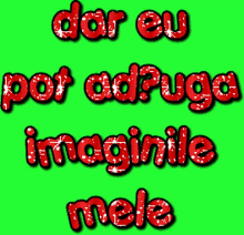 a green background with red text that says dar eu
