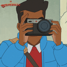 Taking A Picture Jimmy Olsen GIF - Taking A Picture Jimmy Olsen Ishmel Sahid GIFs