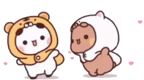 Bubu Dudu Bear And Panda Sticker - Bubu Dudu Bear And Panda - Discover & Share  GIFs