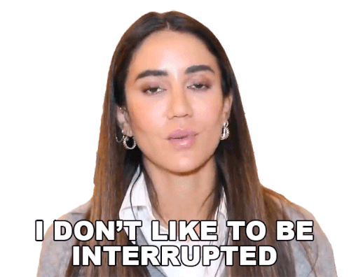 I Dont Like To Be Interrupted Tamara Kalinic Sticker - I Dont Like To Be Interrupted Tamara Kalinic Dont Interrupt Me Stickers