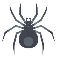 spider nature joypixels black widow poisonous