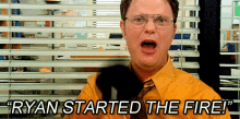 The Office Fire GIF - The Office Fire Ryan Started The Fire GIFs