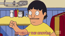 Hit Him In The Crotch! - Bob'S Burgers GIF - Hit Him In The Crotch Advise Fight GIFs