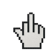 Hand Middle Finger Sticker - Hand Middle Finger Move Stickers